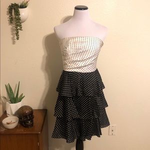 White House Black Market Strapless Party Dress